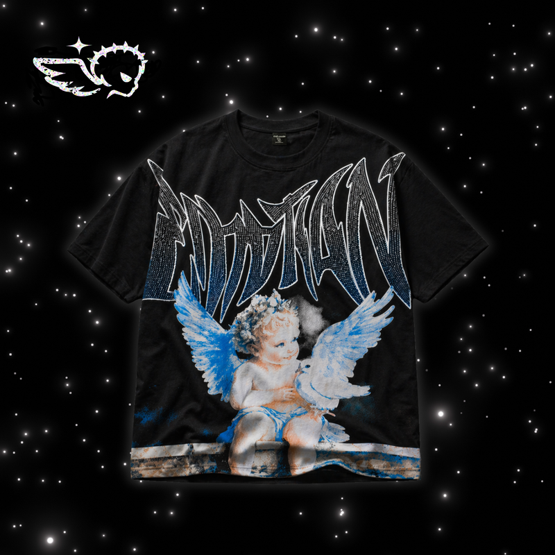 POLERA MIXED EMOTION "DOVE" — NEGRO