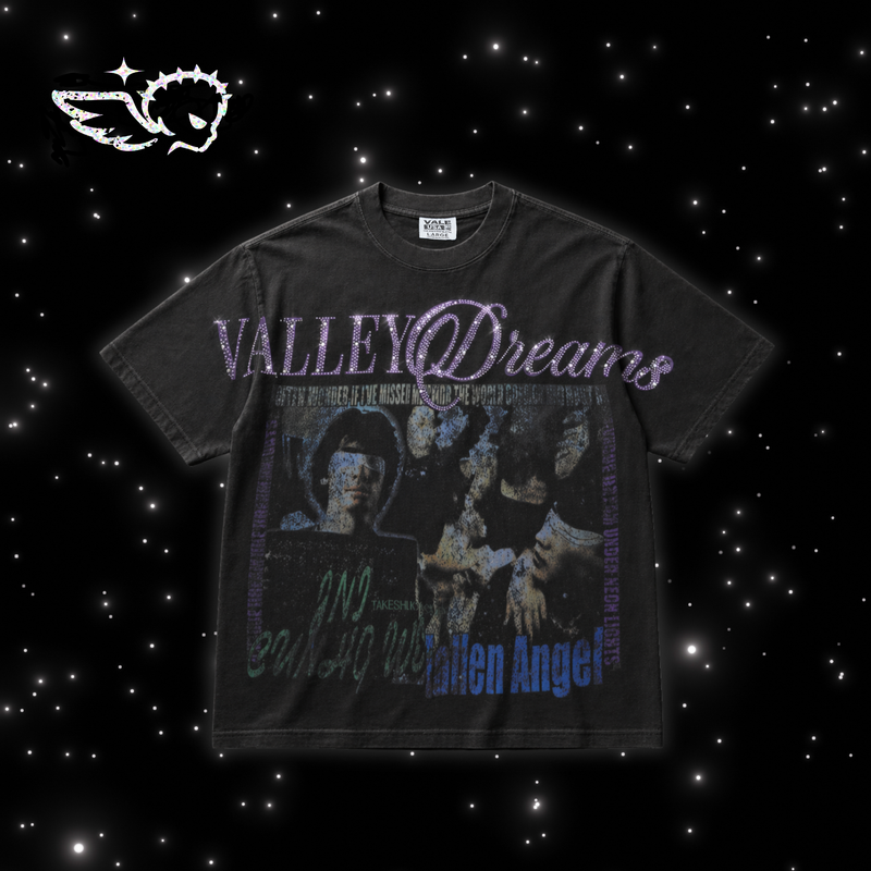 POLERA VALE FOREVER "FALLEN" — NEGRO