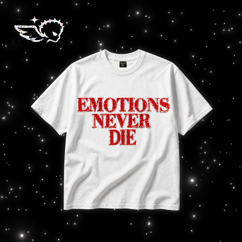 POLERA MIXED EMOTION "END" — ROJO